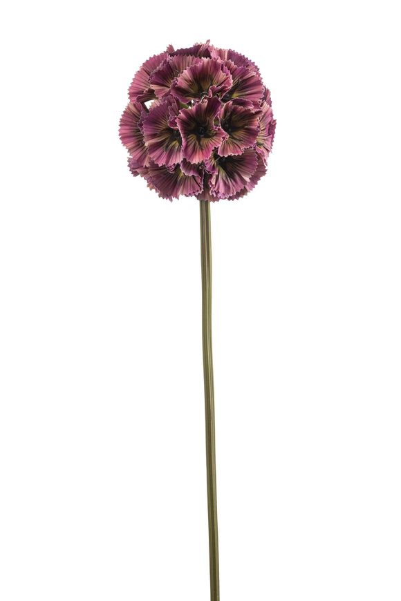 Scabiosa artificielle - 1 tige - Fuchsia