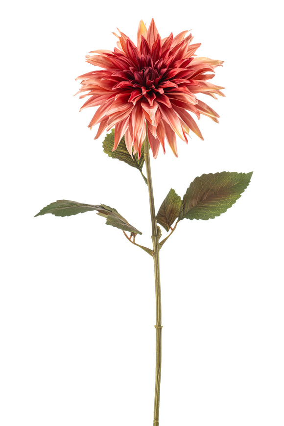 Dahlia artificiel - 1 tige - Rose vintage