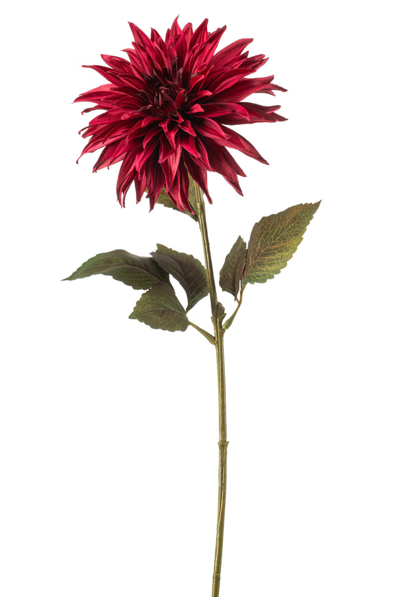 Dahlia artificiel - 1 tige - Rouge