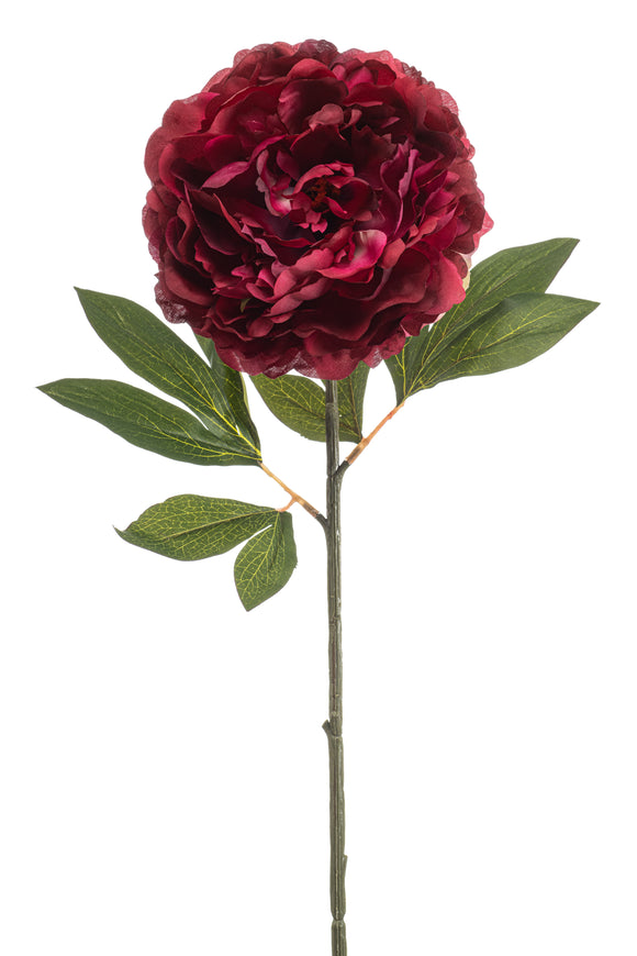 Pivoine artificielle - 1 tige - Fuchsia