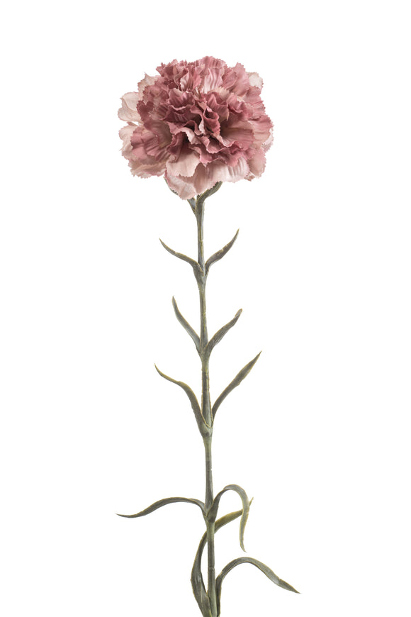 Oeillet artificiel - 1 tige - Rose vintage