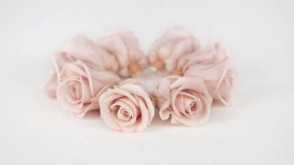 Roses stabilisées Kiara 3 cm - 9 têtes - Antique pink
