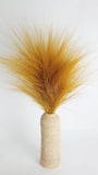 Barba grass preserved - 1 bunch - Saffron yellow